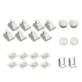 Magnetic Drawer Stopper Child Lock Magnetic Inside Baby Door Lock Drawer Lock (Set of 8)