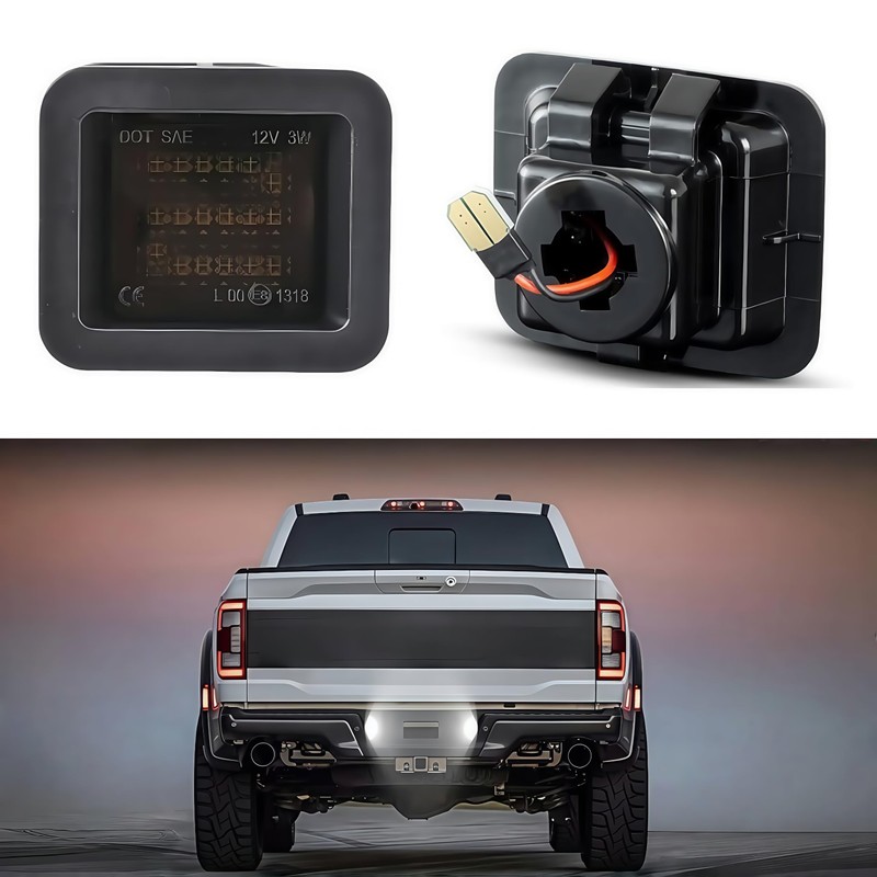 HAHLOMEI LED License Plate Light Lamp Assembly Compatible with 2015-2024