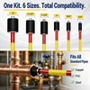 Plumbing Plug Tool Kit, 6PCS Water Pipe Stopper for 1/2"