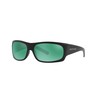 Native Men's XD9030 Versa SV Polarized Rectangular Sunglasses, Matte Black/Green