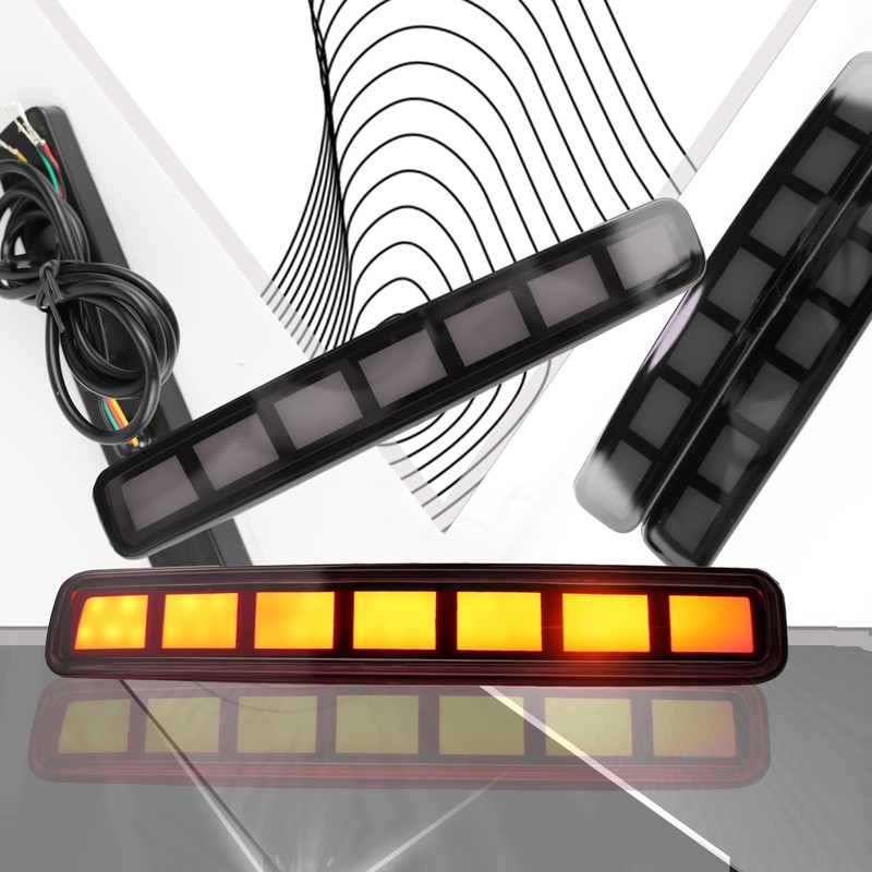 PGTOPONE Upgrade LED Rear Bumper Reflectors Light Fog Brake Tail