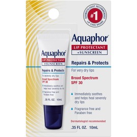 Aquaphor - Lip Repair + Protect UVA/UVB, SPF 30, 0.35 onzas