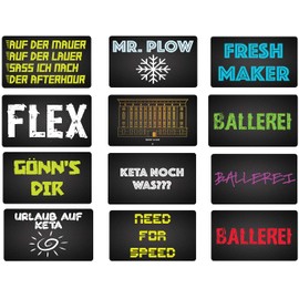 M&M Smartek Card in Credit Card Format in Carbon Look – for the Wallet for Your Snuff Various Designs Berghain Ibiza Mr Plow EL Patron Flex Molly etc. (Version 3, 12)