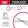 GBC Arillo Metálico Twin Loop 3:1-9/16" para Engargolar, Color Negro,