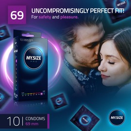 MY.SIZE PRO Condom Size 7, 69 mm, XXL, 10 Condoms - Perfect fit and a Suitable Size for Everybody