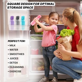 MILTON Travel Water Bottle – 1Pcs Reusable Sports Bottle with Easy Open Close Lid and Leakproof Neck – Food Grade Plastic Water Bottles for Adults and Kids, School, Gym