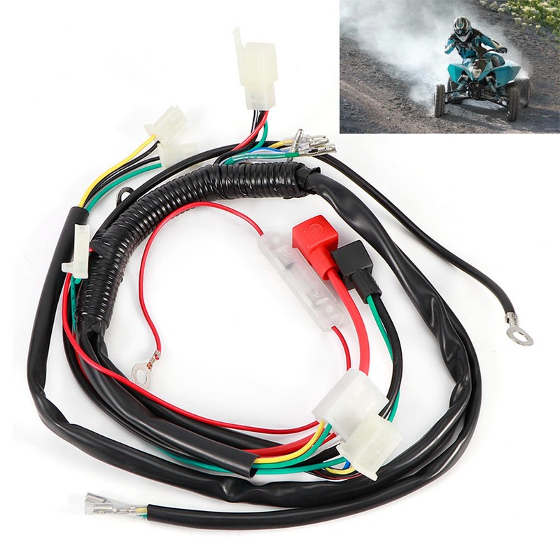 Electric Engine Start Wiring Loom Harness for Pit Bike Motorcycle