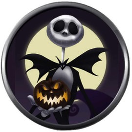 Nightmare Before Christmas Jack Skellington Pumpkin King 18MM - 20MM Snap Jewelry Charm