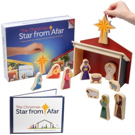 Star From Afar The Christmas Advent Calendar and Playset - 13 Piece Christmas Nativity Playset for Kids - Great Christian or Catholic Gift for Children
