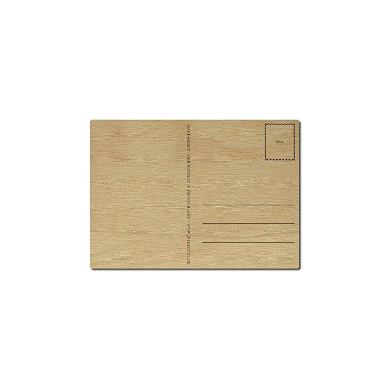 Luxecards – Wherever A Cat Niederlässt Wood Postcard Post Card