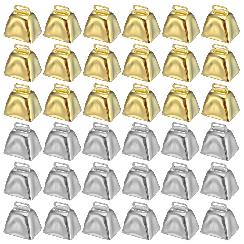 72 Pack Mini Cow Bells for Crafts Christmas Small Cowbells