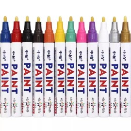 Sipa 2× Universal Waterproof Permanent Paint Marker Pen Car Tire Rubber Metal Glass - Orange
