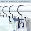 24 Pcs Shower Curtain Hooks, Goowin Shower Curtain Rings, Durable