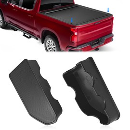 Pleoos Bed Rail Stake Pocket Covers Compatible with GMC Sierra 1500/Chevy Silverado 1500 2019-2023 2024 & Silverado/Sierra 2500/3500HD 2020-2024 Truck Rear Holes Caps Bed Rail Holes Plugs Covers(2PCS)