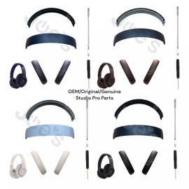 Beats by Dr. Dre Original OEM Headband + Ear Pad Replacement Beats Studio Pro Wireless Year 2023 - Deep Brown