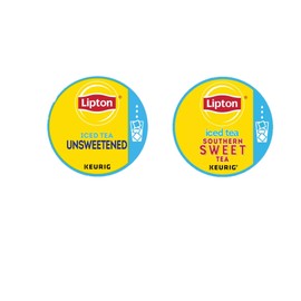 KupofK Iced Tea Pods Variety Box Includes Unsweetened & Southern Sweet Tea Compatible with Keurig