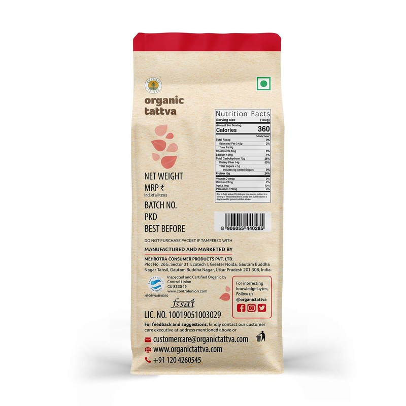 Organic Tattva Wheat Dalia 1Lb