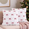 SKXKJian Christmas Wreath Throw Pillow Covers 18x18 inch Set of