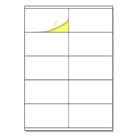 TownStix 10 Stück/Blatt, 25 Blatt, Etiketten Selbstklebend Bedruckbar Aufkleber A4 - 105 x 57 mm