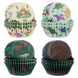 Glavatrix Dinosaur Cupcake Liners 200 Ct Standard Size Boys Birthday Party