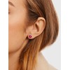 ChicSilver Ruby Earrings for Women 925 sterling Silver July Birthstone