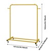 Sywhitta Clothing Rack on Wheels with Storage Shelf & Sturdy