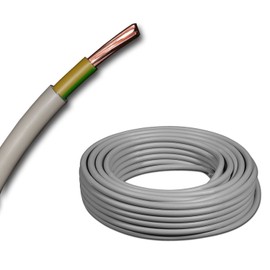 NYY-J Earth Cable Sold by the Metre 1 x 16 mm² RE Black Earth Cable Lightning Protection Green/Yellow Cutting Lengths – Lots of Length