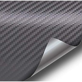 VViViD Anthracite Grey Carbon Fiber Vinyl Wrap Roll w/Air-Release Self-Adhesive Backing (25ft x 5ft)