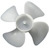 Dayton 6" CW Facing Discharge Propeller, White; Number of Blades: