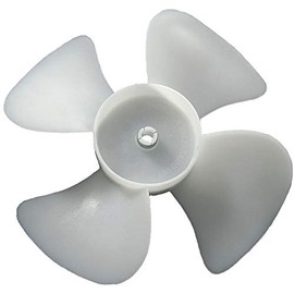 Dayton 6" CW Facing Discharge Propeller, White; Number of Blades: 4