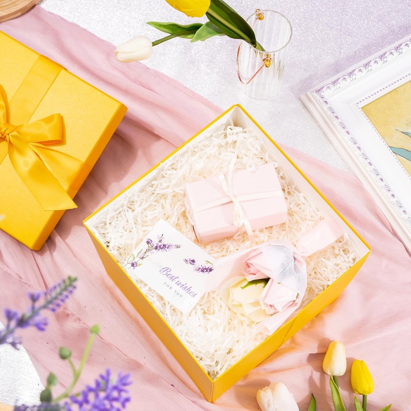 RUSPEPA Medium Birthday Gift Box with Lids, Ribbon and Tissue
