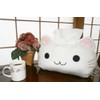 小島通商 ねこ顔ティッシュカバー 白猫 30cm×20cm×18cm