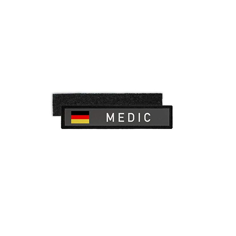 Copytec #30032 Patch Name Badge Medic BW Police BPOL Paramedic