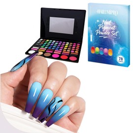 78Colors Pigment Powder for Nails DIY Ombre & Bold Manicure-Set2