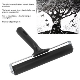 Brayers Rubber Brayer Roller Art Craft Herramienta de Pintura Al óleo, 20Cm Rodillos de Goma Suave para Impresión Grabado Scrapbooking Rodillo de Goma Suave