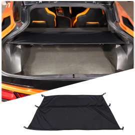 Xiaoerdian2020 Fits For Corvette C7 2014-2019 Trunk Foldable Dustproof Cargo Mat Black