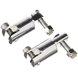 Kuryakyn 8041 Motorcycle Foot Control Component: 2-1/4" Footpeg/Stirrup/Heel Rest Extenders, Chrome, 1 Pair