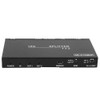 B12SA Black 1×2 HDMI 2.0 Splitter Aluminium Alloy with Scaler