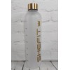 SHEFIT Water Bottle Frosted White Matte Clear Daily Hydration Motivation