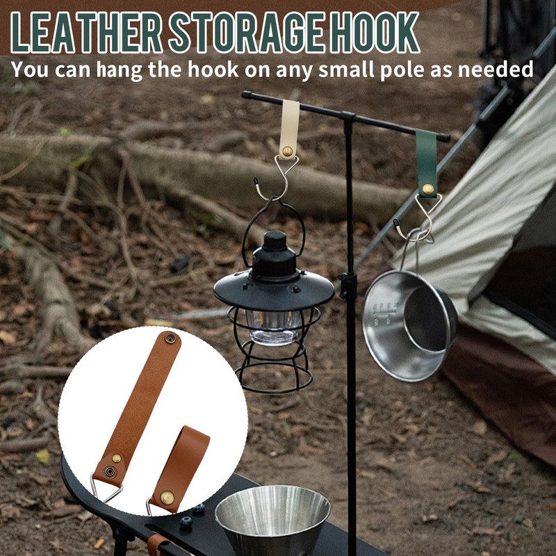 Leather S Hooks, Pack of 12 Hooks for Clothes Rail,