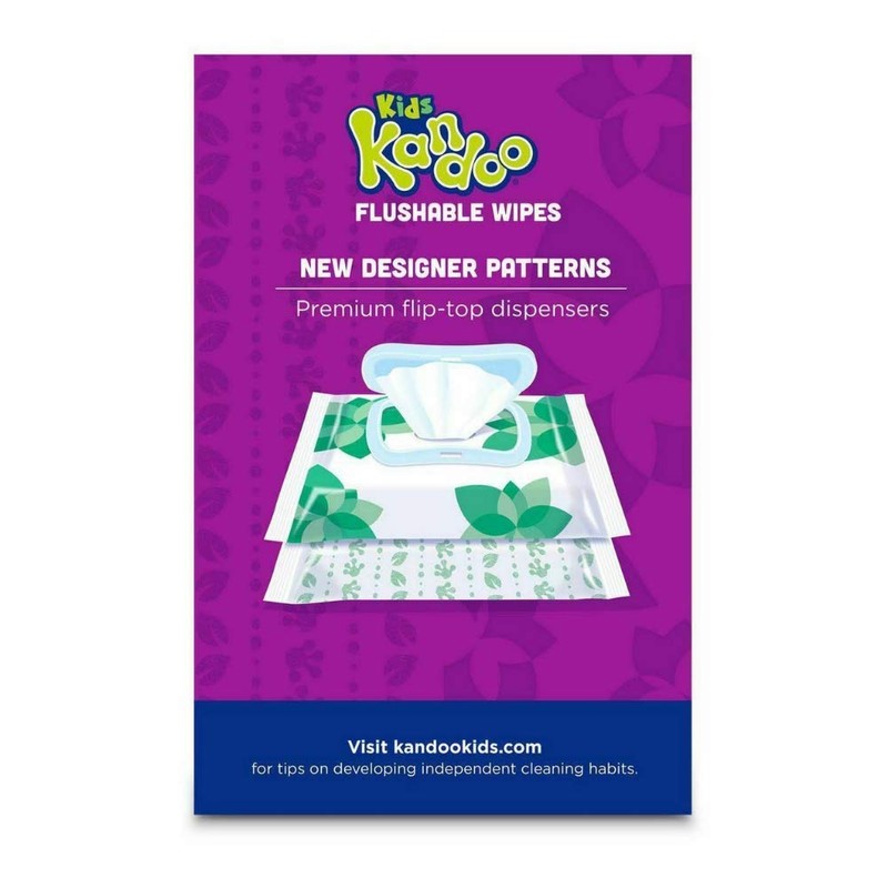 Kandoo Flushable Cleansing Wipes for Babies and Kids, Refill, Sensitive,