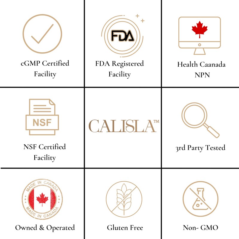 Calisla - Irish Sea Moss, Bladderwrack, Burdock Root capsules, 90ct.