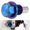 Aluminum Alloy Magnetic Oil Pan Sump Return Drain Plug Bung