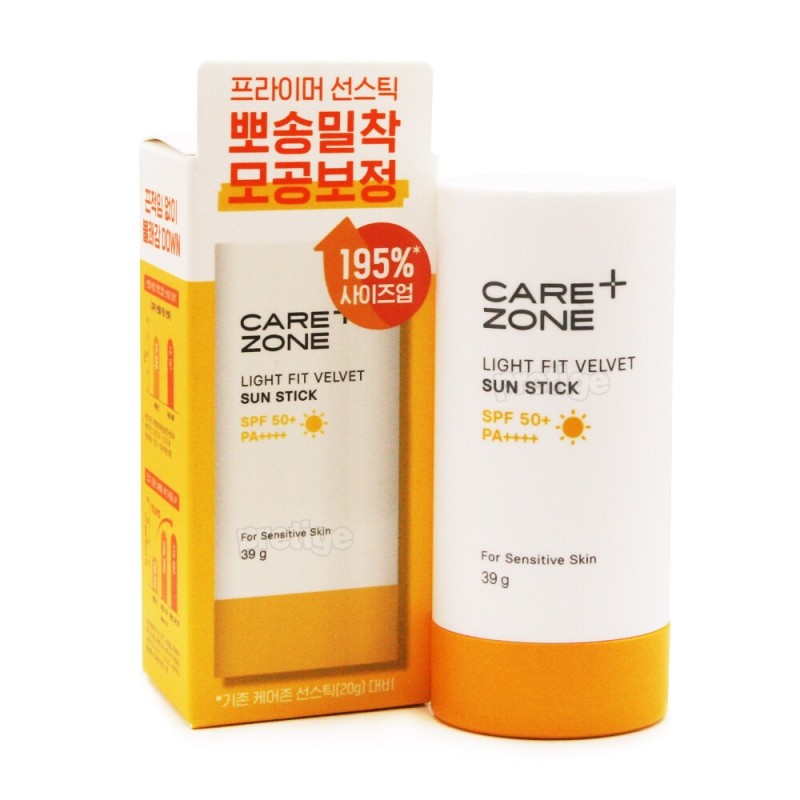 Carezone Light Fit Velvet Sun Stick 39g / 케어존 라이트핏