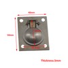 Zerniple 304 Stainless Steel Flush Ring Pull Handle Hidden Handle