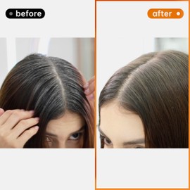 Hair Color Shampoo for Gray Hair - Hair Dye Shampoo, 4 In 1 Easy to use Natural & Long-Lasting Looking Ammonia Free(Dark Brown)