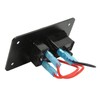 Toggle Switch Panel 12‑24V On Off Aluminum Red LED Indicator