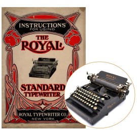 Royal Flatbed No.1 Typewriter Instruction Manual Antique Vtg 2 3 4 Standard User