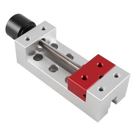 Nicear Desktop Parallel Clamp CNC Mini Bench Vise Aluminum Alloy Open Parallel Clamp for Industrial Workshop Watch Repair Sculpture Jewelry DIY Engraving Tools