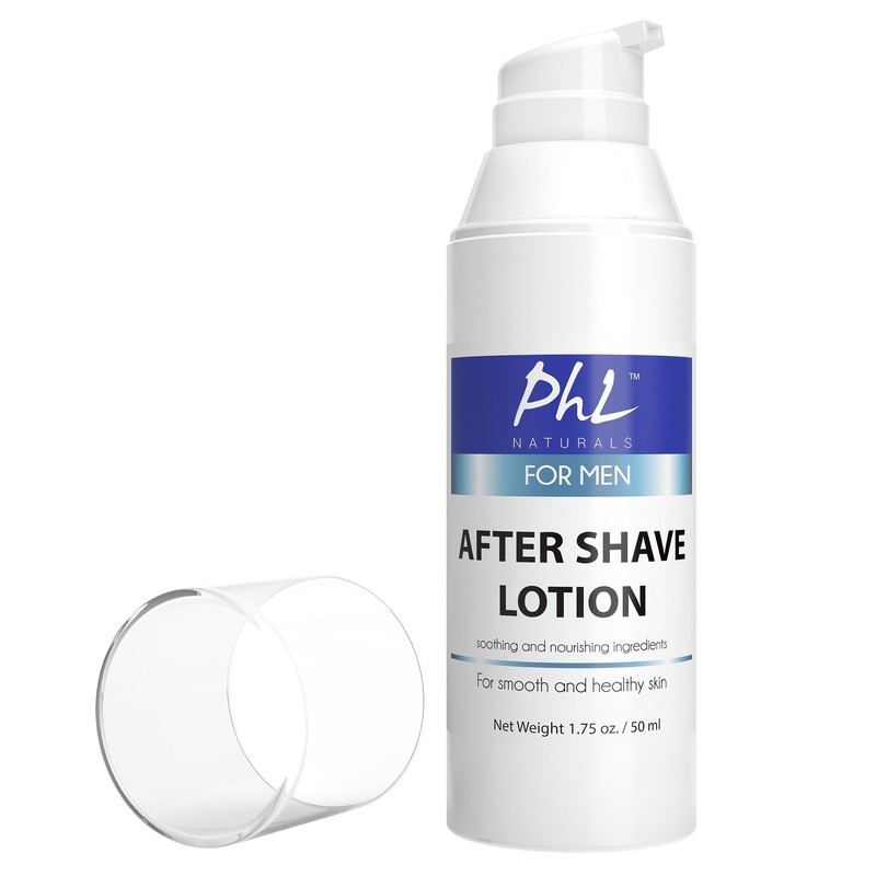 PHL Naturals Unscented Aftershave for Men – Fragrance-Free, Alcohol-Free After